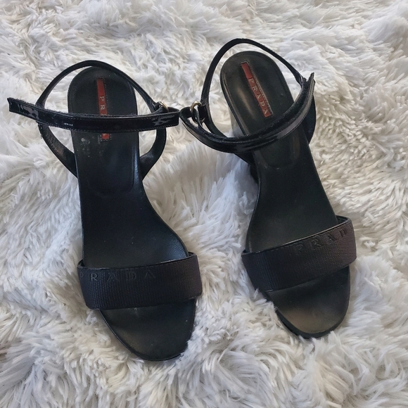 Authentic Prada wedges - Picture 1 of 4